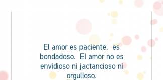 Postal – El amor es paciente,…
