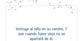 Postal – Instruye al niño en…