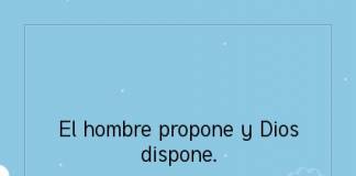 Postal – El hombre propone y…