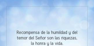 Postal – Recompensa de la humildad…